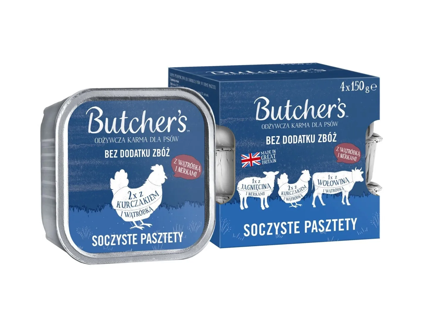 Butcher's Pet Care Υγρή Τροφή Σκύλων με Συκώτι χωρίς Σιτηρά & Γλουτένη 4x150gr - Image 1