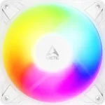 Arctic P12 Pro Reverse Case Fan 120mm με ARGB Φωτισμό και Σύνδεση 4-Pin PWM Λευκό