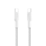 Belkin Braided USB 2.0 Cable USB-C male - USB-C 240W Λευκό 2m CAB025HQ2MWH
