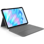 Logitech Combo Touch Flip Cover με Πληκτρολόγιο στα Γερμανικά Oxford Gray (iPad Air 11" 2024/2025/2026)