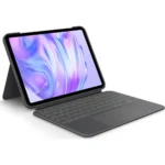 Logitech Combo Touch Flip Cover με Πληκτρολόγιο στα Γερμανικά Γκρι (iPad Pro 2024 11")