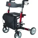Antar Πτυσσόμενος Περιπατητήρας Rollator Αλουμινίου Ασημί