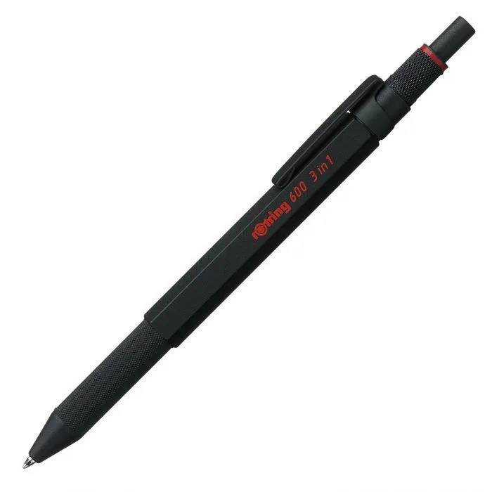 20251219181657_rotring_600_3in1_stylo_ballpoint_mayro_me_mayro_melani_2164108 Rotring 600 3in1 Στυλό Ballpoint Μαύρο με Μαύρο Μελάνι 2164108 - Image 1