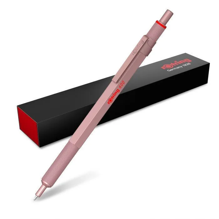 20251219181845_rotring_600_ballpoint_pen_stylo_ballpoint_roz_chryso_me_mayro_melani_2183912 Rotring 600 Ballpoint Pen Στυλό Ballpoint Ροζ Χρυσό με Μαύρο Μελάνι 2183912 - Image 1