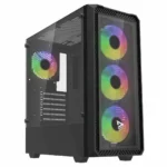 Savio Noctis Glass RGB X1 Gaming Midi Tower Κουτί Υπολογιστή με Πλαϊνό Παράθυρο Μαύρο