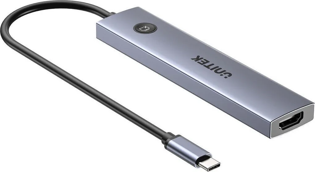 20251229153541_99d7a574 Unitek USB-C Docking Station με HDMI 4K PD Ασημί (H1124AGY01) - Image 1
