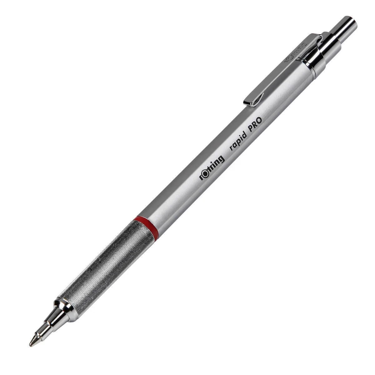 20251229155837_rotring_rapid_pro_stylo_ballpoint_asimi_me_mple_melani_1904291 Rotring Rapid Pro Στυλό Ballpoint Ασημί με Μπλε Μελάνι 1904291 - Image 1