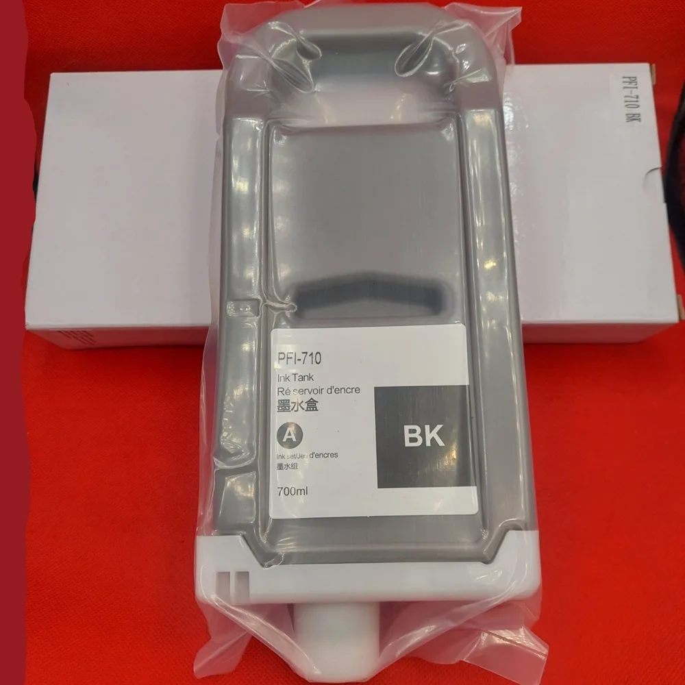 Photo Συμβατό Μελάνι Εκτυπωτή InkJet Canon PFI-710PBK 700ml Μαύρο 1τμχ T2354C001 - Image 1