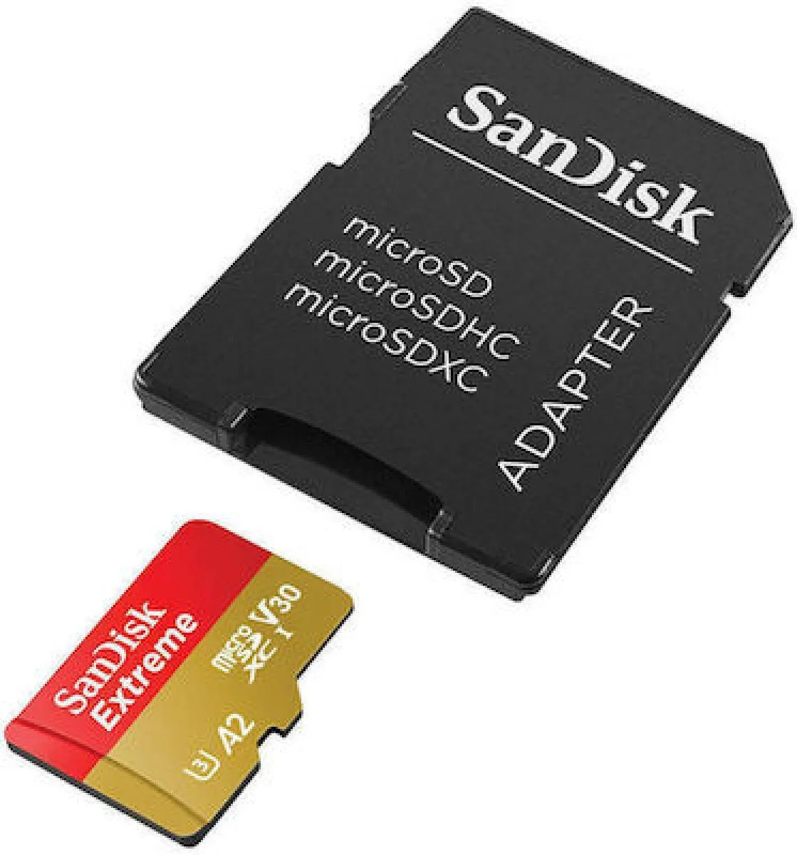 Sandisk Extreme microSDXC 512GB U3 V30 A2 UHS-I με αντάπτορα - Image 1
