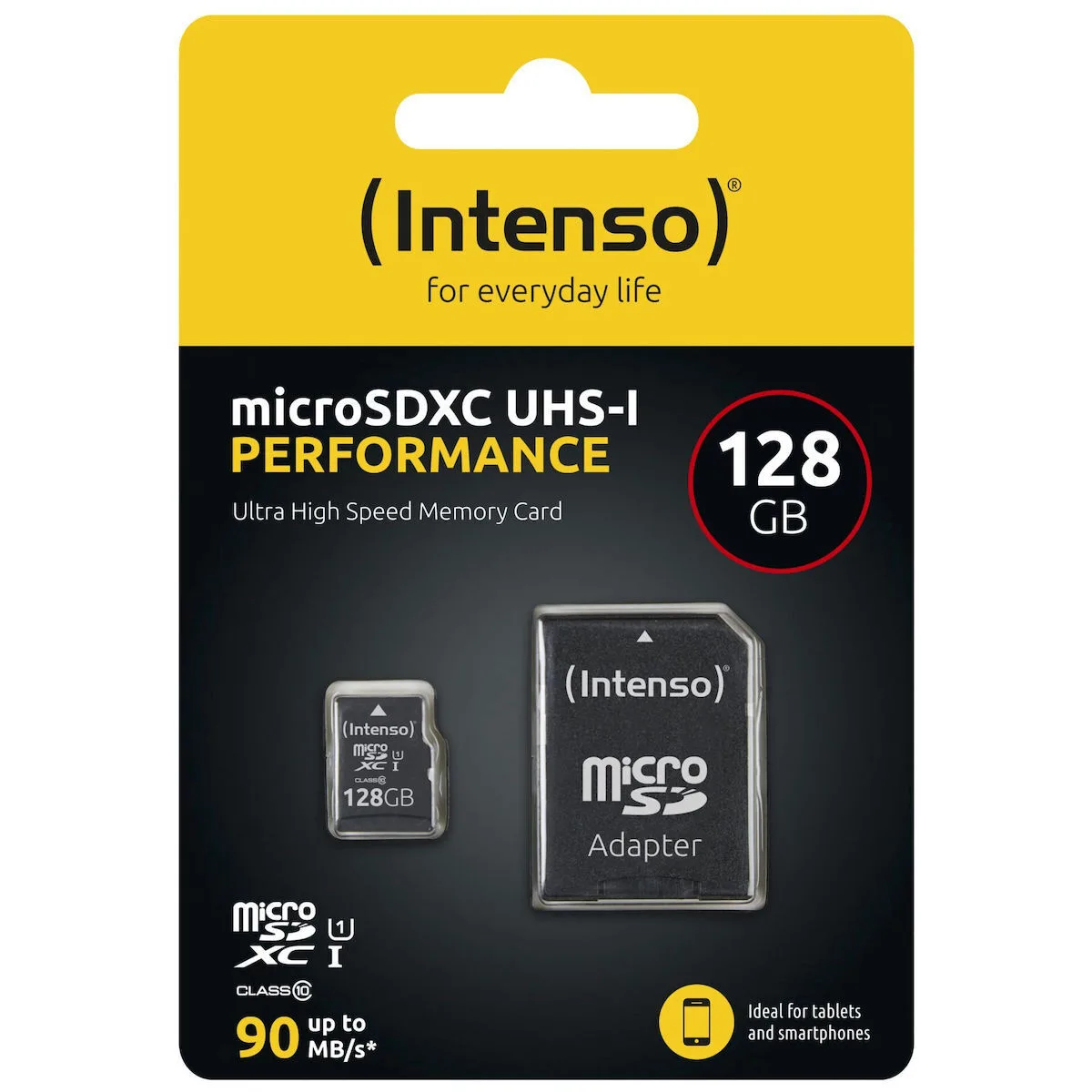 20260102140231_intenso_class_performance_microsdxc_128gb_class_10_u1_uhs_i_me_antaptora Intenso Class Performance microSDXC 128GB Class 10 U1 UHS-I με αντάπτορα - Image 1