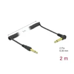 DeLock Cable 6.3mm male - 6.3mm male 2m (85939)