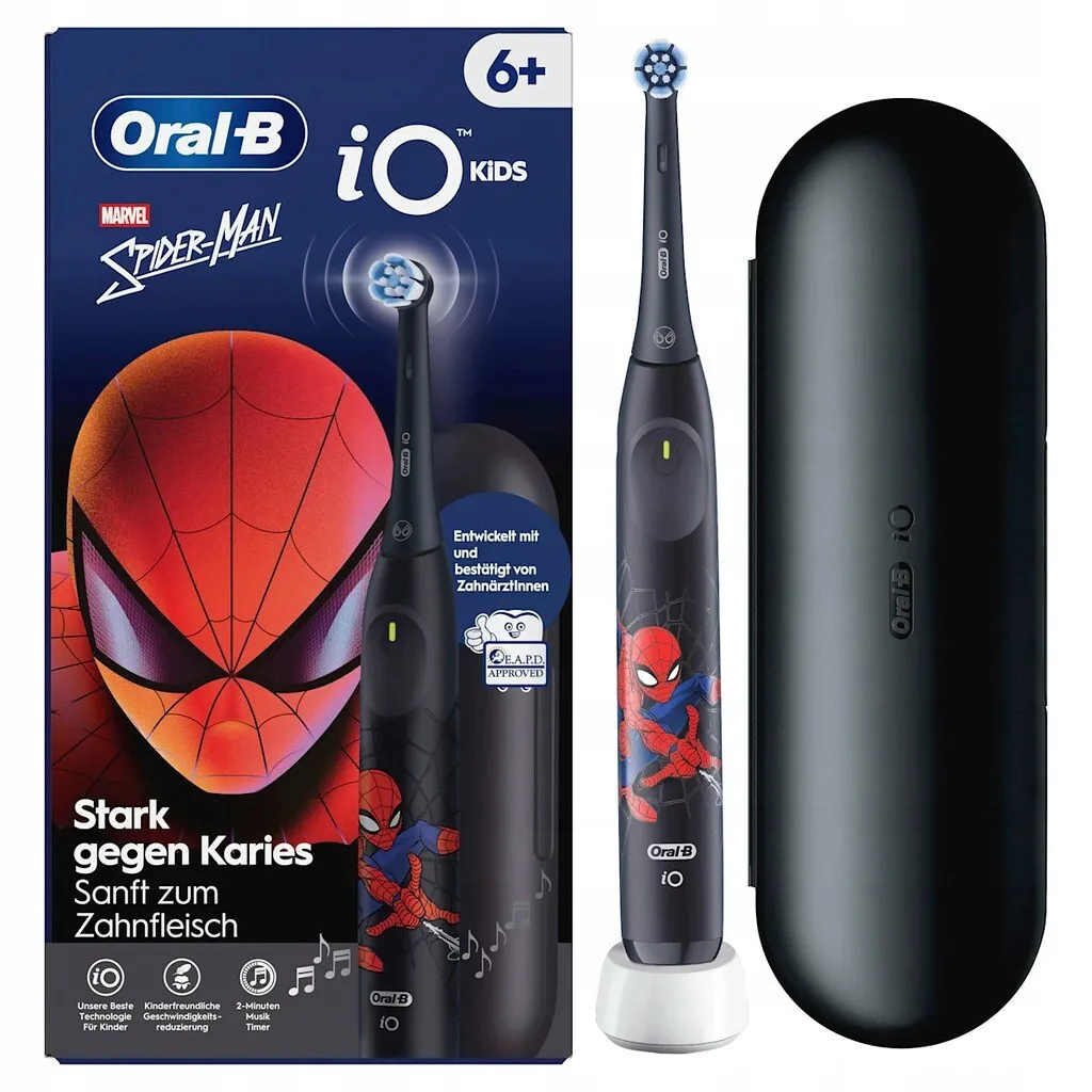 20260105114614_20fbd798 Oral-B iO Kids Παιδική Ηλεκτρική Οδοντόβουρτσα με Χρονόμετρο για 6+ Χρονών Spiderman με Θήκη Ταξιδίου - Image 1