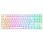Rampage Ghost Gaming Μηχανικό Πληκτρολόγιο Tenkeyless με Huano Red διακόπτες και RGB φωτισμό (Αγγλικό US) Λευκό