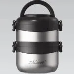 Maestro Μπουκάλι Θερμός Πλαστικό / Ανοξείδωτο 1.5lt Black με Λαβή MR-1635-150