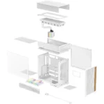 Deepcool CL6600 Midi Tower Κουτί Υπολογιστή Λευκό