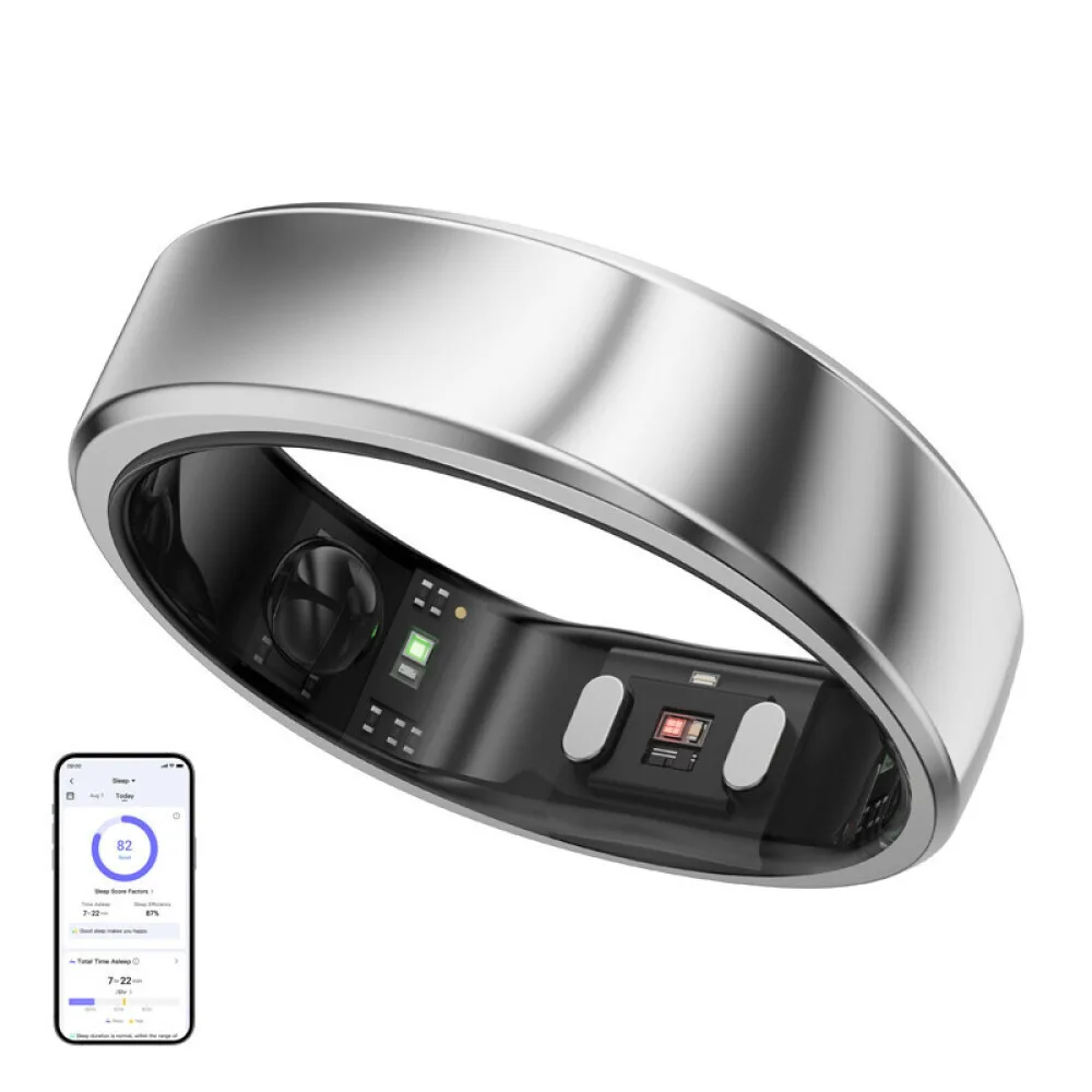 20260107164203_ringconn_gen_2_air_smart_ring_21_5mm_me_palmografo_galaxy_silver RingConn Gen 2 Air Smart Ring 21.5mm με Παλμογράφο Galaxy Silver - Image 1