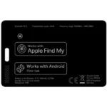 4Smarts SkyTag Card Duos Bluetooth Tracker Μαύρο
