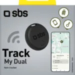 SBS Apple and Google Tracker Μαύρο