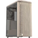 Asus ProArt PA401 Wood Edition Midi Tower Κουτί Υπολογιστή με Πλαϊνό Παράθυρο Μπεζ