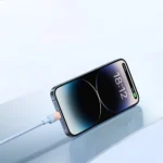 Baseus Braided USB 2.0 Cable USB-C male - USB-A 100W Μπλε 1m E0420800