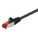 Goobay S/FTP Cat.6 Καλώδιο Δικτύου Ethernet 3m Μαύρο 1τμχ 68698