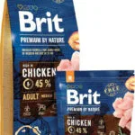 Brit Premium By Nature Adult Medium 15kg Ξηρά Τροφή για Ενήλικους Σκύλους Μεσαίων Φυλών με Κοτόπουλο