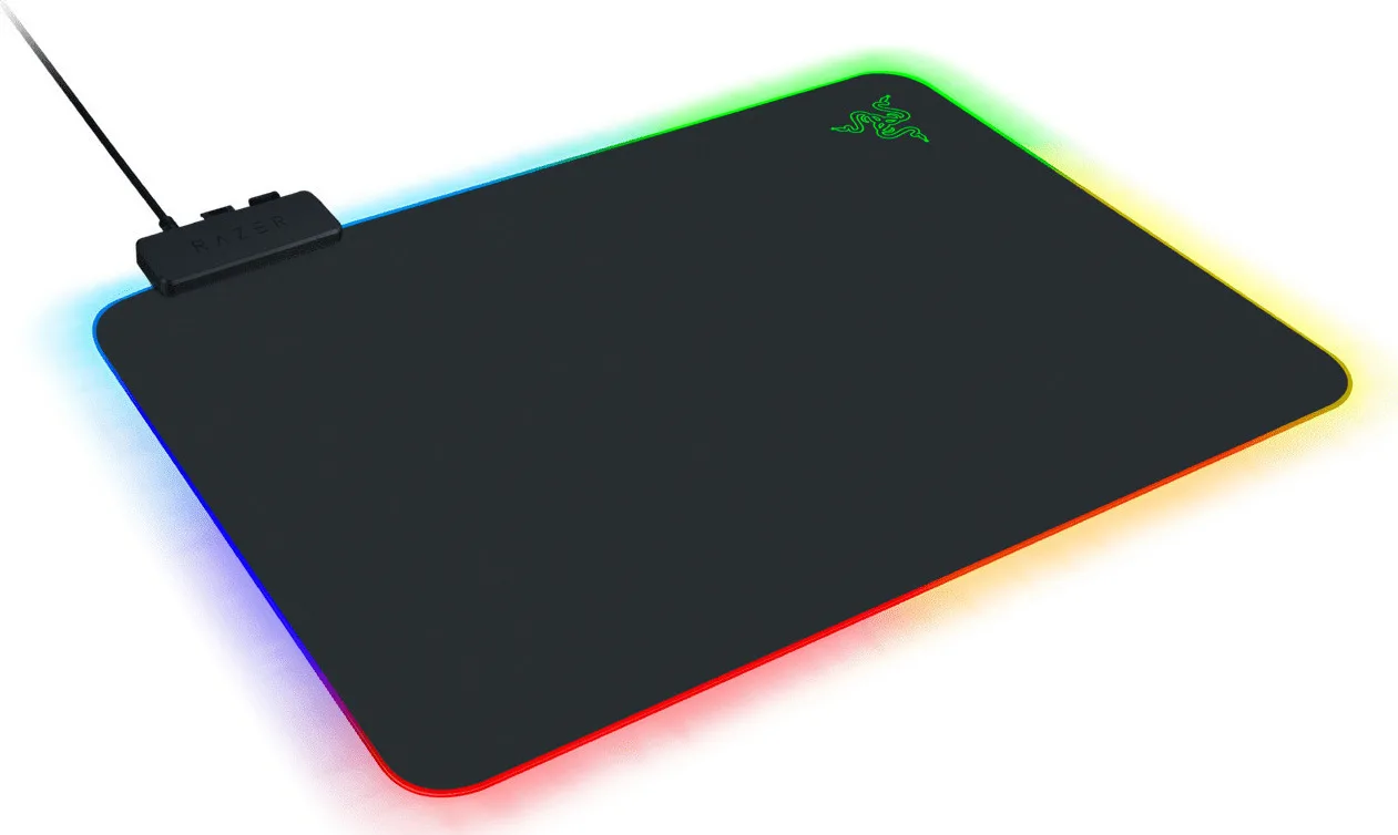 Razer Firefly V2 Gaming Mouse Pad Medium (335mm) με RGB Φωτισμό μέσω USB Μαύρο RZ02-03020100-R3M1 - Image 1