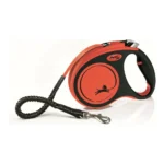 Flexi Πτυσσόμενο Λουρί/Οδηγός Σκύλου Ιμάντας Xtreme Medium σε Πορτοκαλί χρώμα 5m έως 25kg 803430