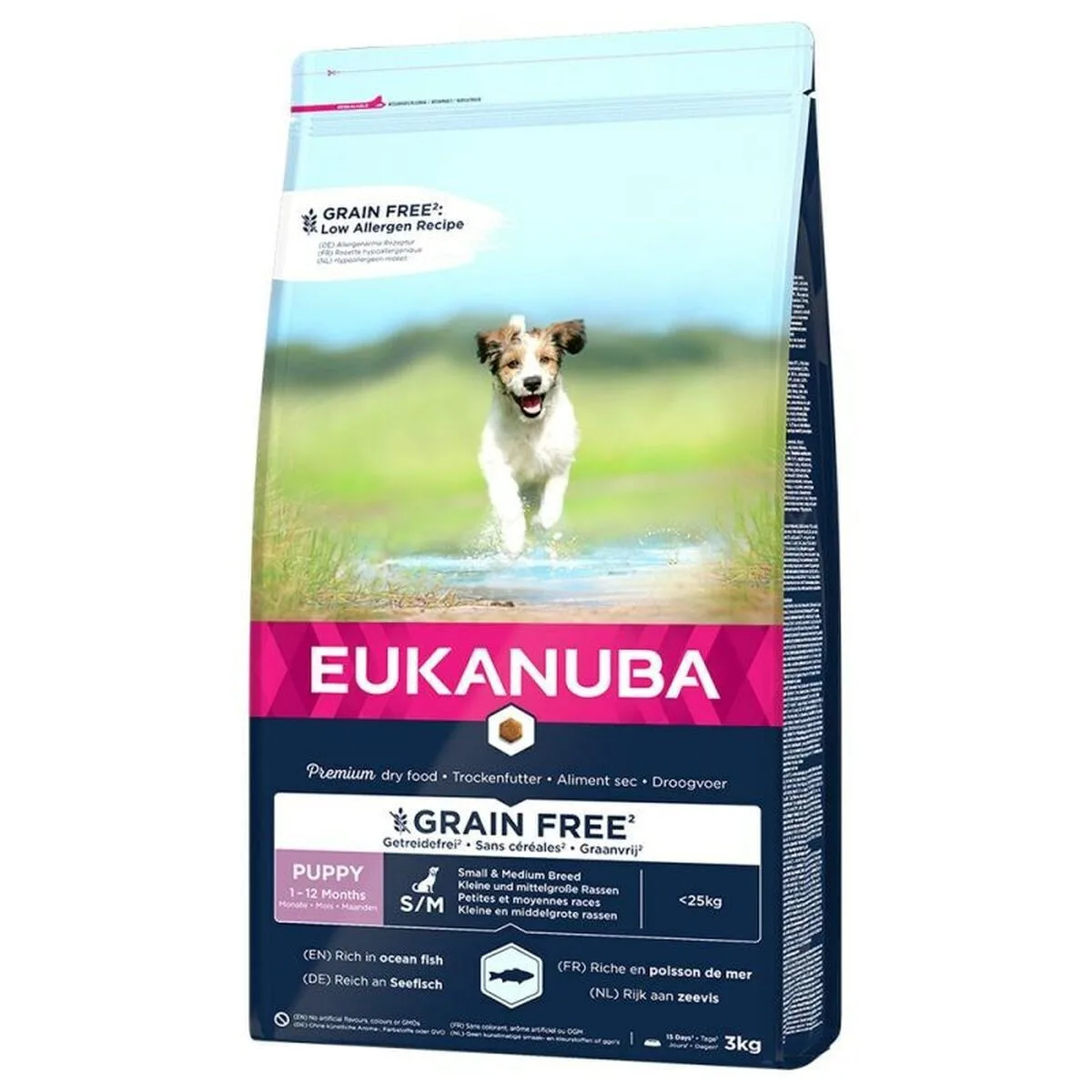 20260112174948_eukanuba_puppy_small_3kg_xira_trofi_choris_sitira_glouteni_gia_koutavia_mikrosomon_mesaion_fylon_me_psaria Eukanuba Puppy Small Medium 3kg Ξηρά Τροφή χωρίς Σιτηρά & Γλουτένη για Κουτάβια Μικρόσωμων & Μεσαίων Φυλών με Ψάρια - Image 1