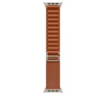 Apple Alpine Loop Λουράκι Terra Cotta - Natural Titanium Finish - Medium (Apple Watch 44/45/46mm/Ultra 49mm) MFTC4ZM/A