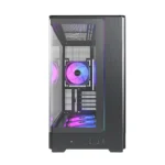 Montech King 15 Pro Gaming Mini Tower Κουτί Υπολογιστή με Πλαϊνό Παράθυρο Μαύρο