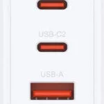 D-Link Φορτιστής Χωρίς Καλώδιο GaN με Θύρα USB-A και 2 Θύρες USB-C 65W Power Delivery Λευκός (DCP-651)