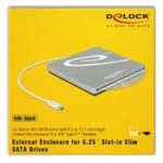 DeLock Ασημί 42605