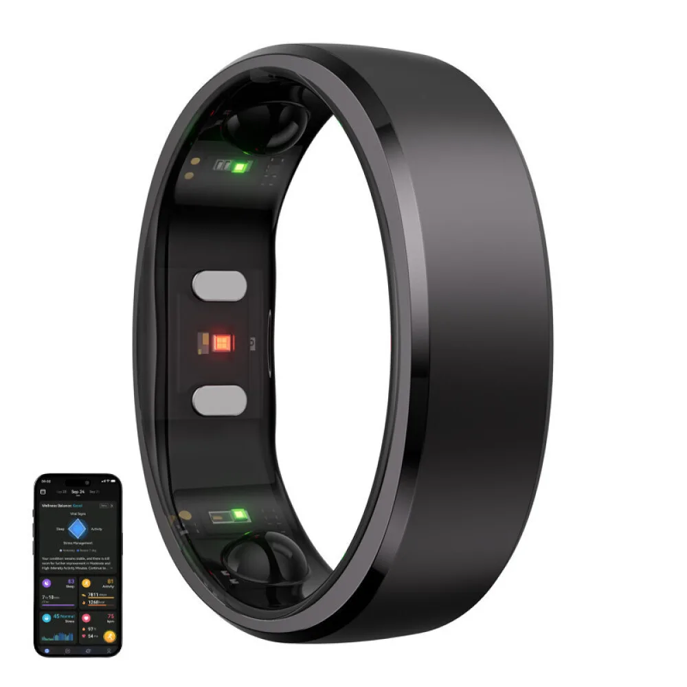 20260120091855_ringconn_gen_2_smart_ring_17_4mm_me_palmografo_mayro RingConn Gen 2 Smart Ring 17.4mm με Παλμογράφο Μαύρο - Image 1