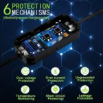 Qoltec Φορητός Τριφασικός Σταθμός Φόρτισης 11kW με Ενσωματωμένο Καλώδιο Type 2 (52478)