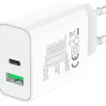 Techly Φορτιστής Χωρίς Καλώδιο με Θύρα USB-A και Θύρα USB-C 30W Quick Charge 3.0 / Power Delivery Λευκός (IPW-USB-30WACG)