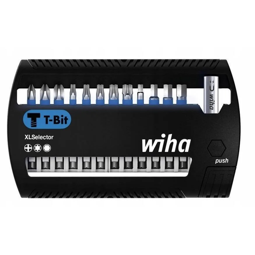 20260121110132_5c33bf6c Wiha Wiha Bit Set Xlselector T-bit 50mm 13-piece Black Blue Ph Tx H - Image 1