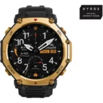 Amazfit T-Rex 3 Pro Titanium 48mm Αδιάβροχο Smartwatch (Μαύρο / Χρυσό)