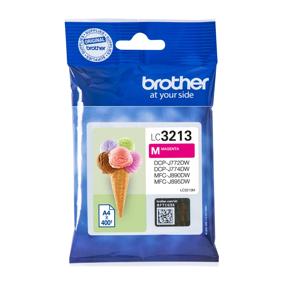 Brother Συμβατό Μελάνι Εκτυπωτή InkJet Brother LC-3213M Ματζέντα 1τμχ LC-3213M - Image 1