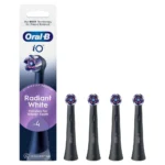 Oral-b Io Radiant Black Electric Toothbrush Replacement Heads 4 Pieces