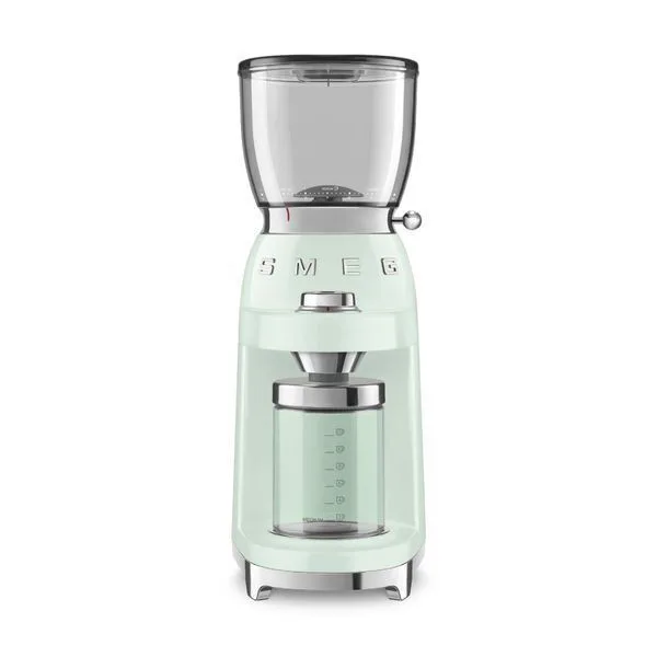 Smeg CGF11PGEU Ηλεκτρικός Μύλος Καφέ 150W με Χωρητικότητα 350gr και 30 Επίπεδα Άλεσης Πράσινο - Image 1