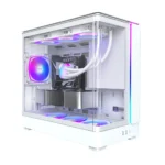 Montech King 15 Pro Gaming Mini Tower Κουτί Υπολογιστή με Πλαϊνό Παράθυρο Λευκό