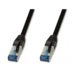 LogiLink S/FTP Cat.6a Καλώδιο Δικτύου Ethernet 1m Μαύρο 1τμχ CQ6145S