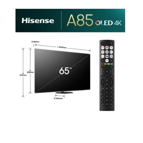 Hisense Smart Τηλεόραση 65" 4K UHD OLED 65A86N HDR (2025) - Image 1