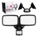 Maclean Energy Επιτοίχιο Εξωτερικό Φωτιστικό LED IP65 20W με Φυσικό Λευκό Φως MCE524 B