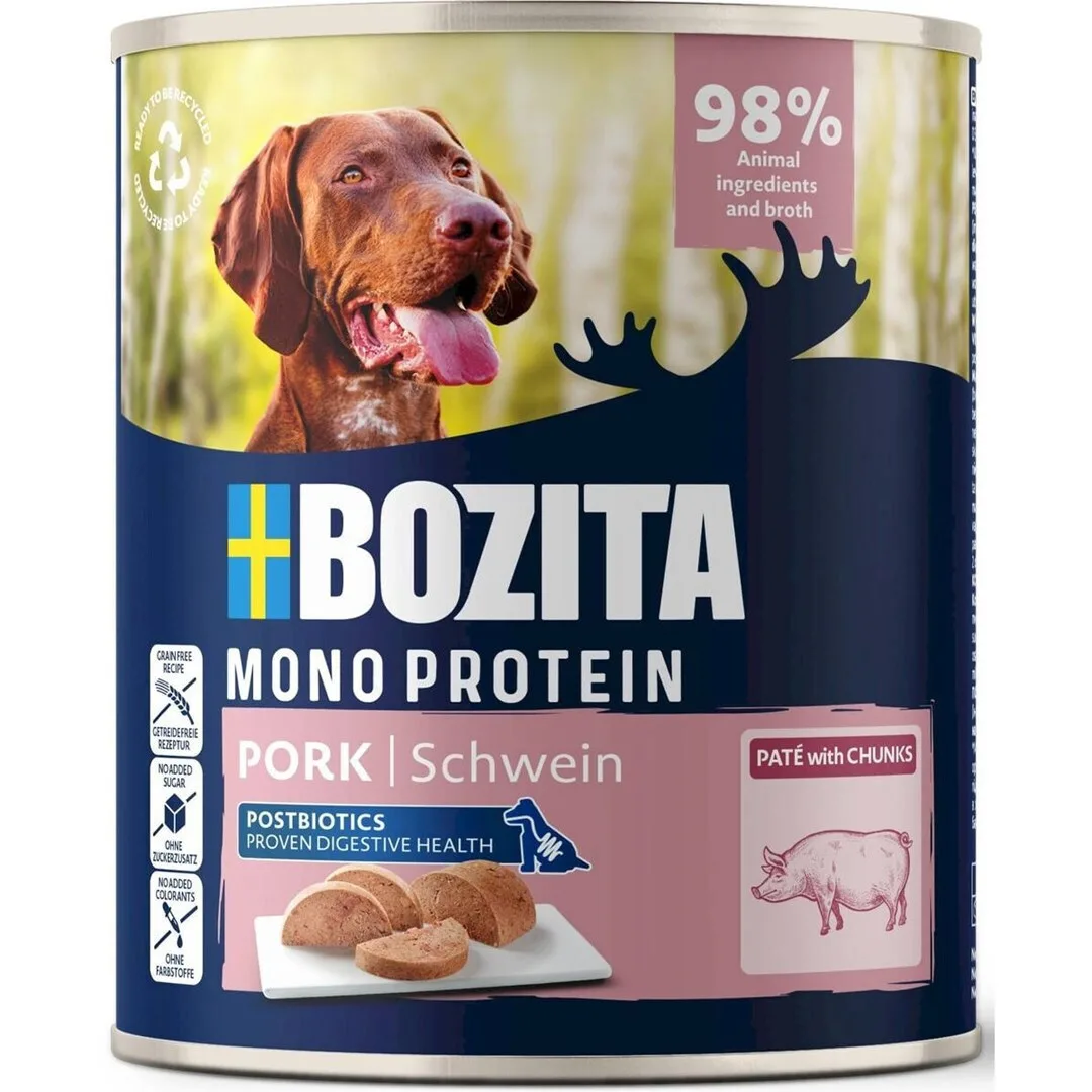 Bozita Υγρή Τροφή Σκύλων με Χοιρινό χωρίς Σιτηρά 800gr - Image 1