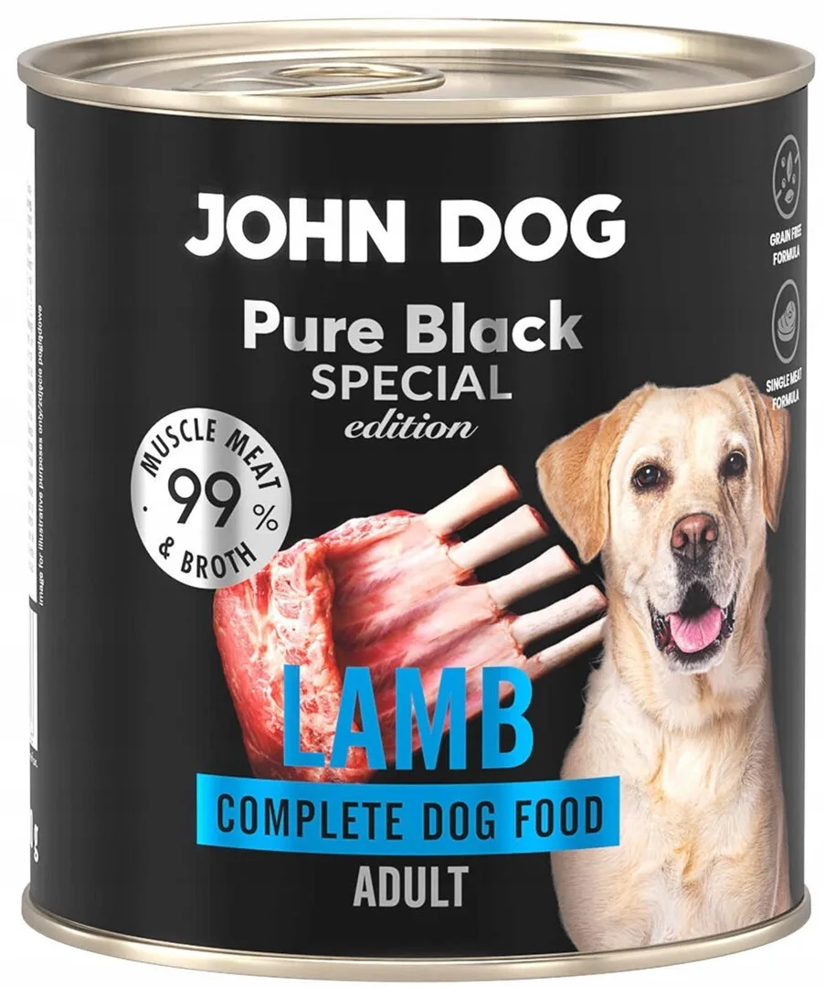 John Dog Υγρή Τροφή Σκύλων με Αρνί χωρίς Σιτηρά 800gr - Image 1