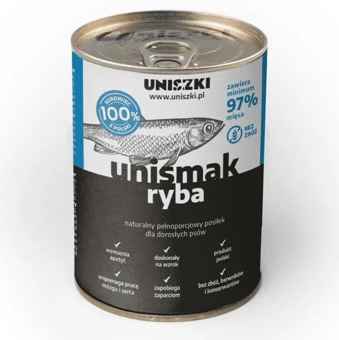 Uniszki Υγρή Τροφή Σκύλων με Ψάρι χωρίς Σιτηρά 410gr - Image 1