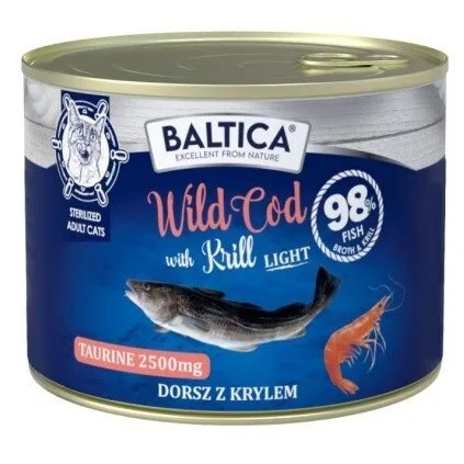 Baltica Υγρή Τροφή για Γάτες με Μπακαλιάρο και Ψάρια Διαίτης, χωρίς Σιτηρά 185gr - Image 1
