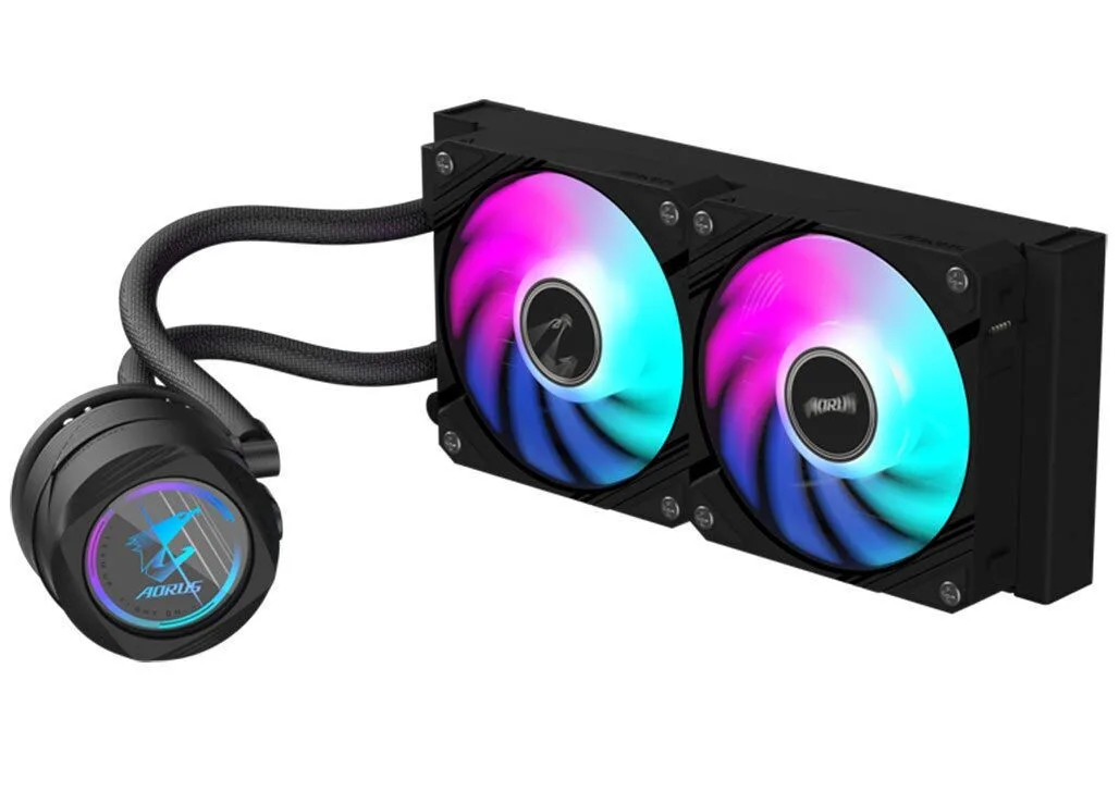 Gigabyte AORUS Waterforce II 240 Υδρόψυξη Επεξεργαστή Διπλού Ανεμιστήρα 120mm για Socket AM4/AM5/1700/1200 με ARGB Φωτισμό - Image 1